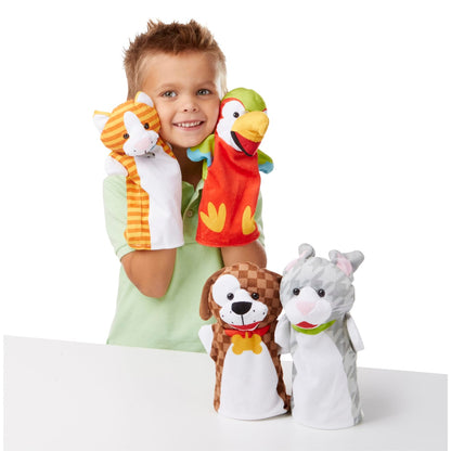 Speelse Huisdieren Handpoppen