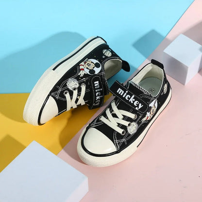Playful Mickey Mouse Canvas Shoes