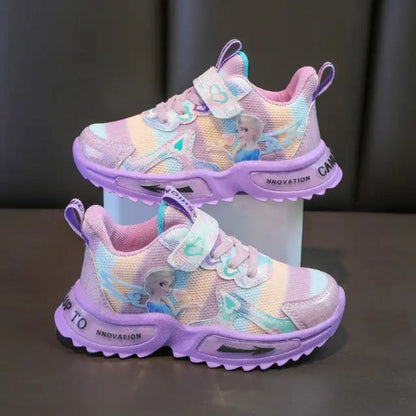 Prinses Elsa bedrukte mesh schoenen
