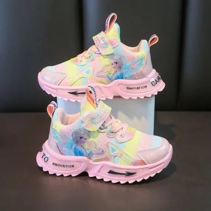 Prinses Elsa bedrukte mesh schoenen