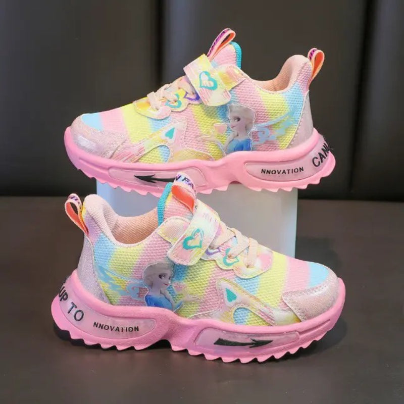 Prinses Elsa bedrukte mesh schoenen