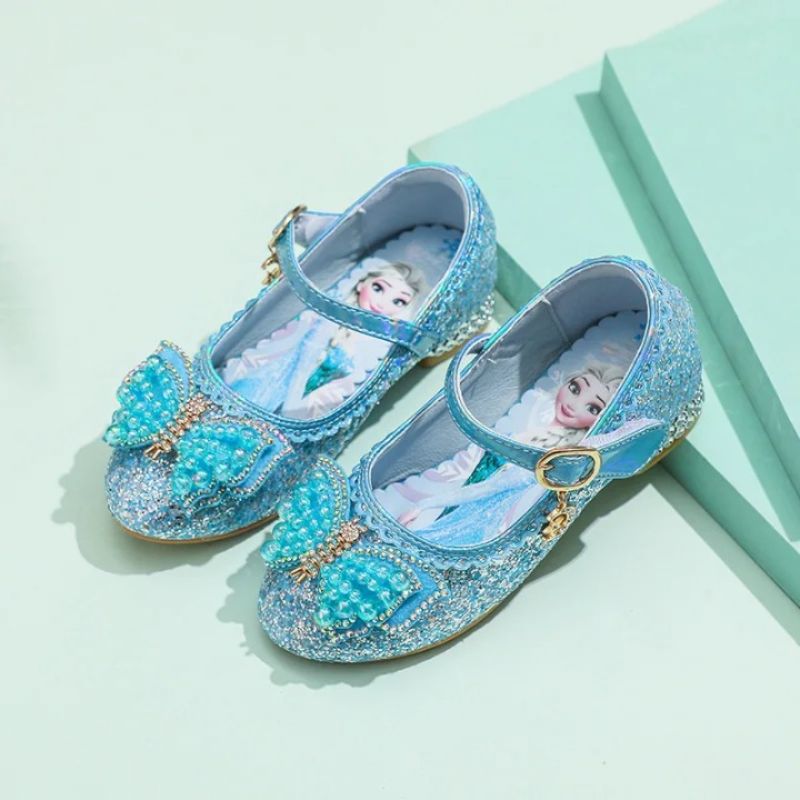 Prinses Elsa bedrukte hoge hakken leren schoenen