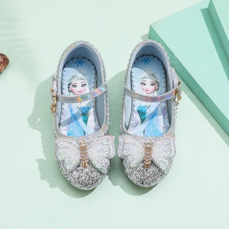Prinses Elsa bedrukte hoge hakken leren schoenen