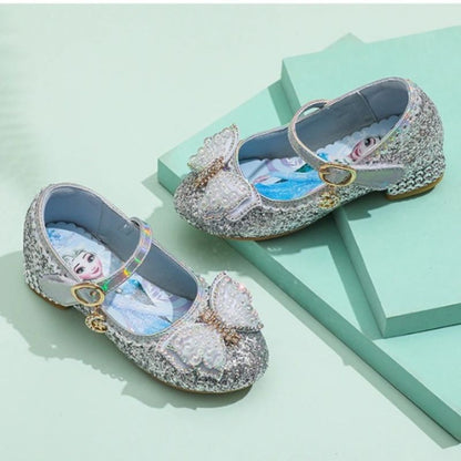 Prinses Elsa bedrukte hoge hakken leren schoenen