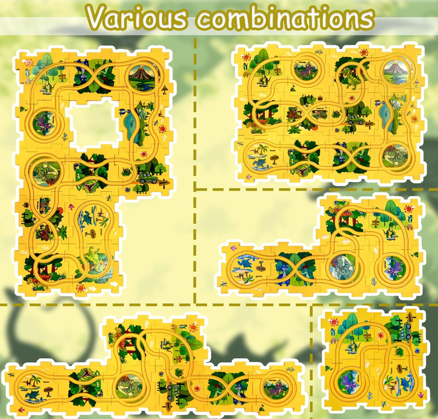 PuzzleRacerTrack- Track Car Puzzle Kreatives Spielzeug