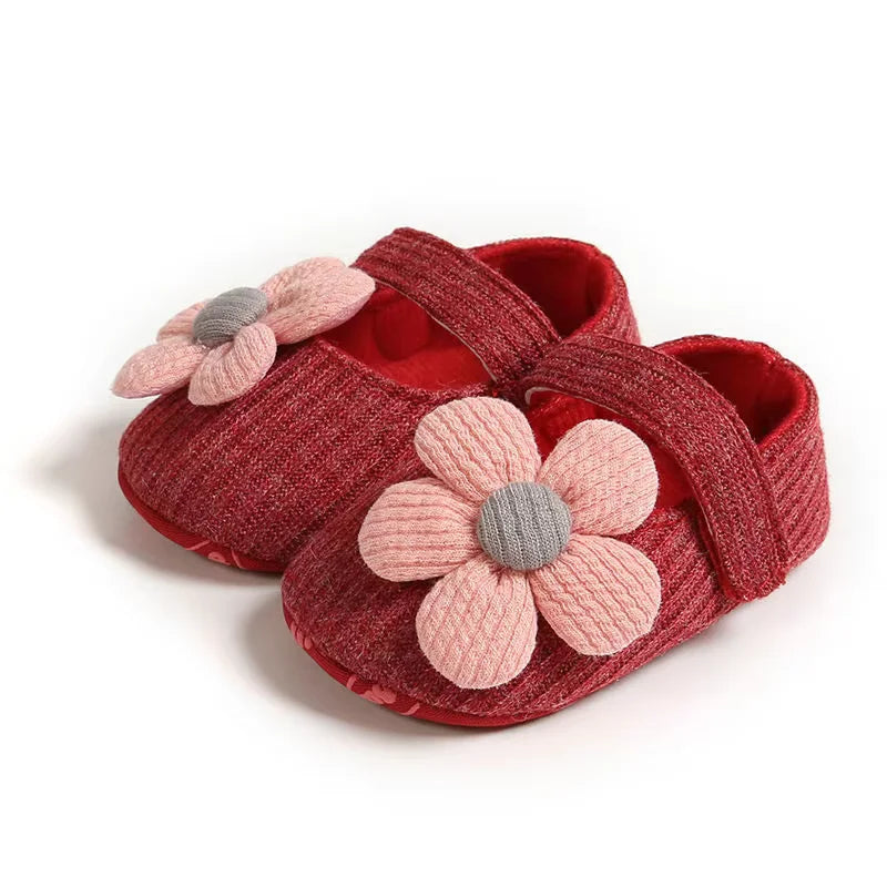 GlowSteps – Baby Mädchen Leuchtende Slip-On Socken Schuhe 0–12 Monate | Weicher Indoor-Komfort