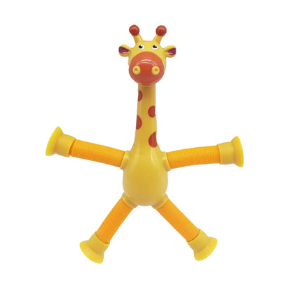 StretchyGiraffes -  Teleskop-Saugnapf Giraffe Spielzeug