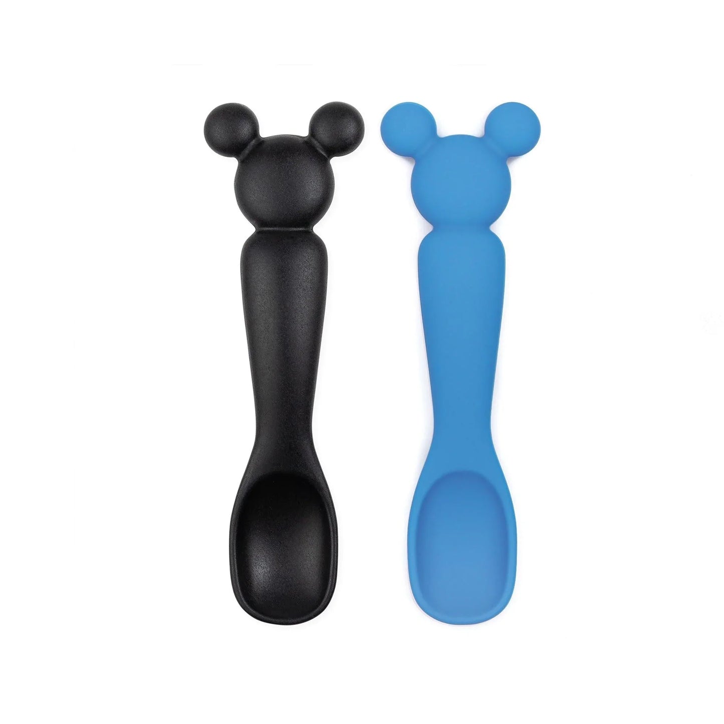 Siliconen lepels: Mickey Mouse (zwart en blauw)