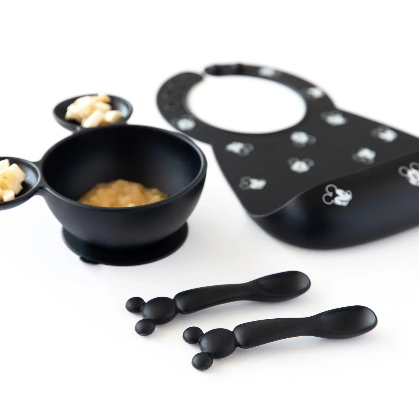 Siliconen lepels: Mickey Mouse (Classic Black)