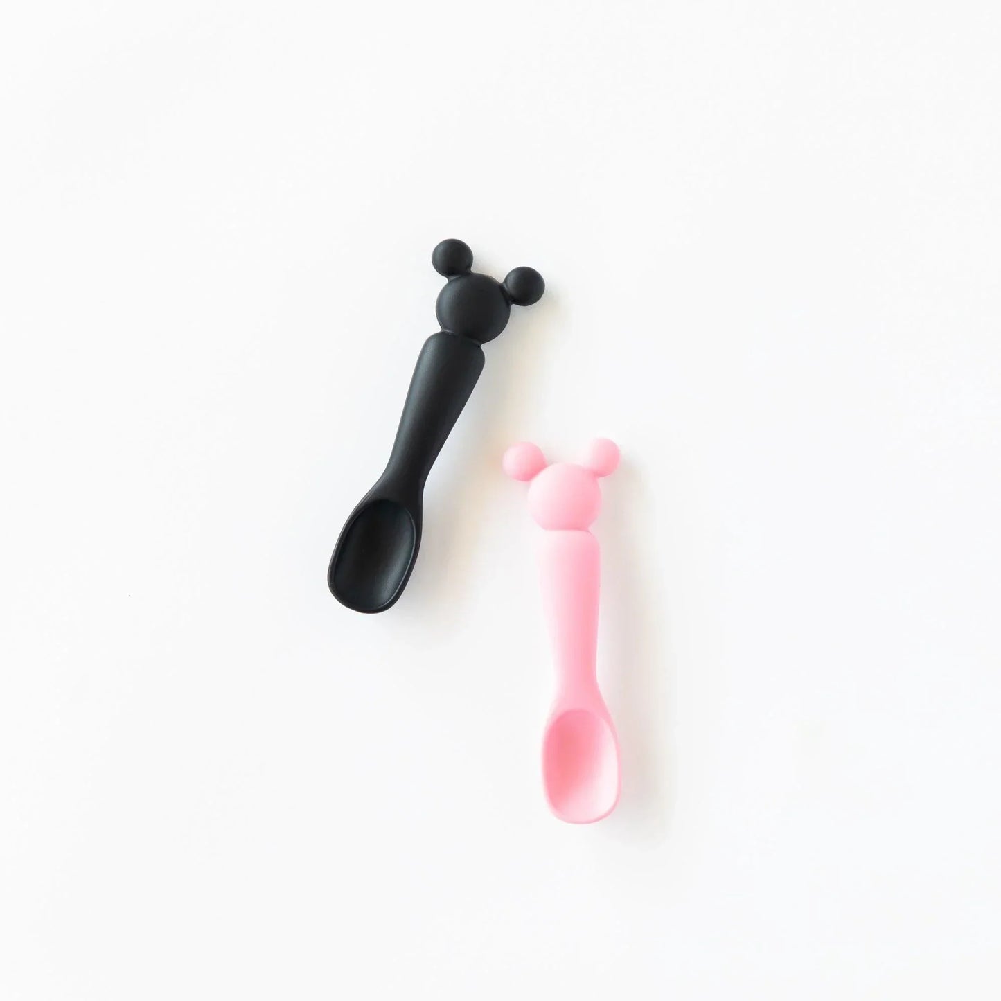 Siliconen lepeltjes: Minnie Mouse (zwart en roze)