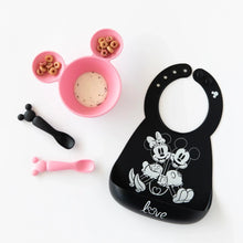 Siliconen lepeltjes: Minnie Mouse (zwart en roze)