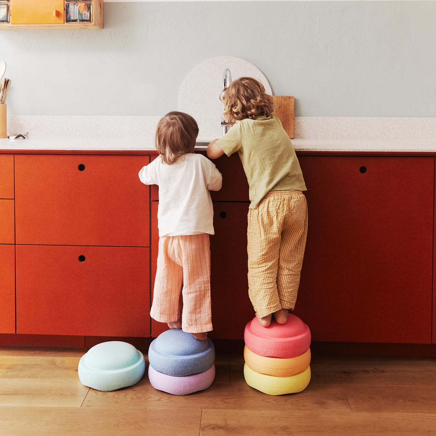 Stapstenen set van 6 - Pastel