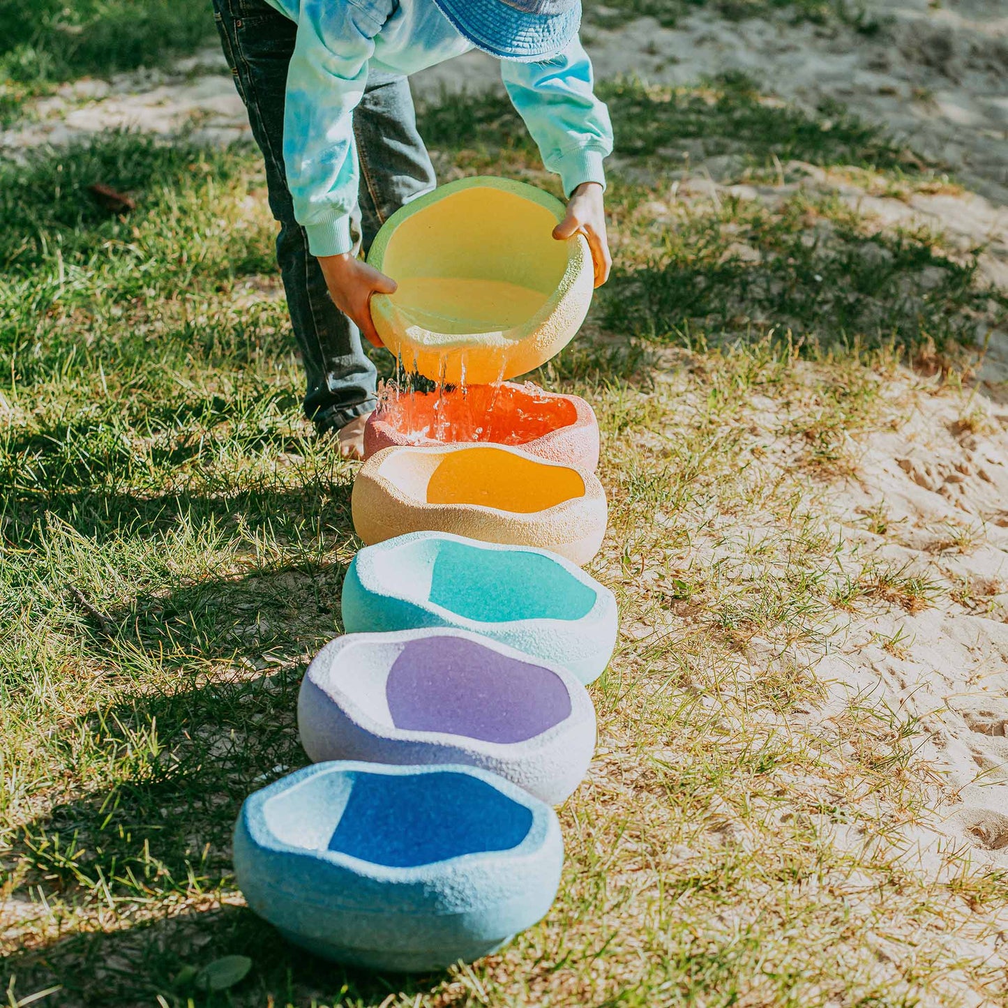 Stapstenen set van 6 - Pastel