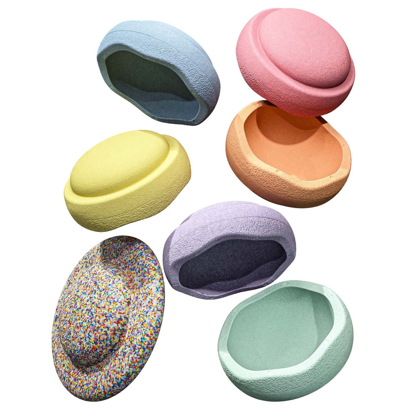 Stenen 6+1 Set - Pastel