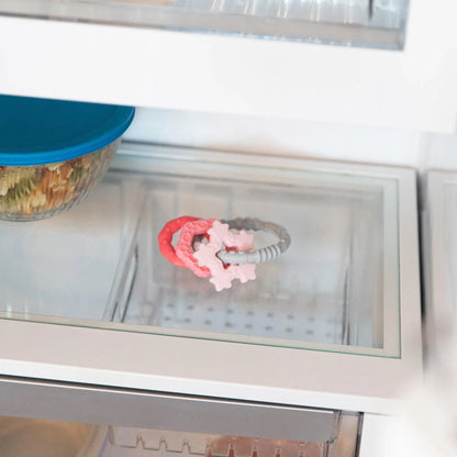 Siliconen bijtringetjes: roze