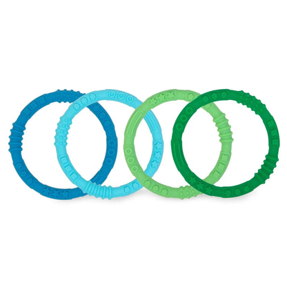 Siliconen bijtringen 4-pack: Zomer