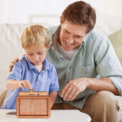 Money Saver Box - Wooden Craft Bausparkasse