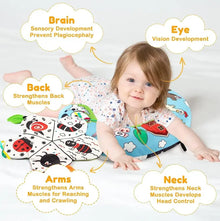 TummyTale Weiches Baby-Sinnesbuch mit Knisterseiten, Spiegel & Beißring-Ecken – Ab 0 Monaten+