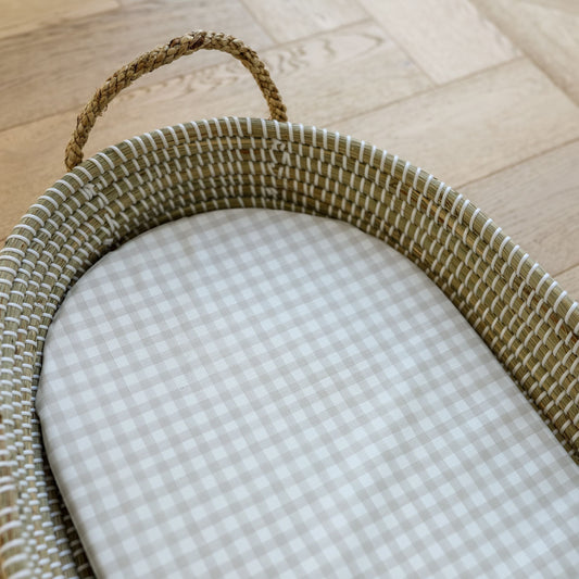 Mabel &amp; Fox - Mandverschoonmat - Beige Gingham