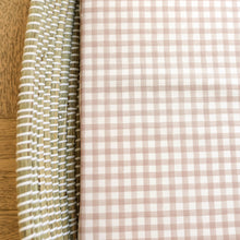 Basket Changing Mat - Blush Gingham
