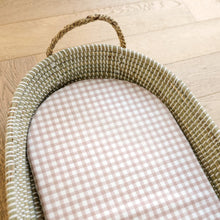 Basket Changing Mat - Blush Gingham