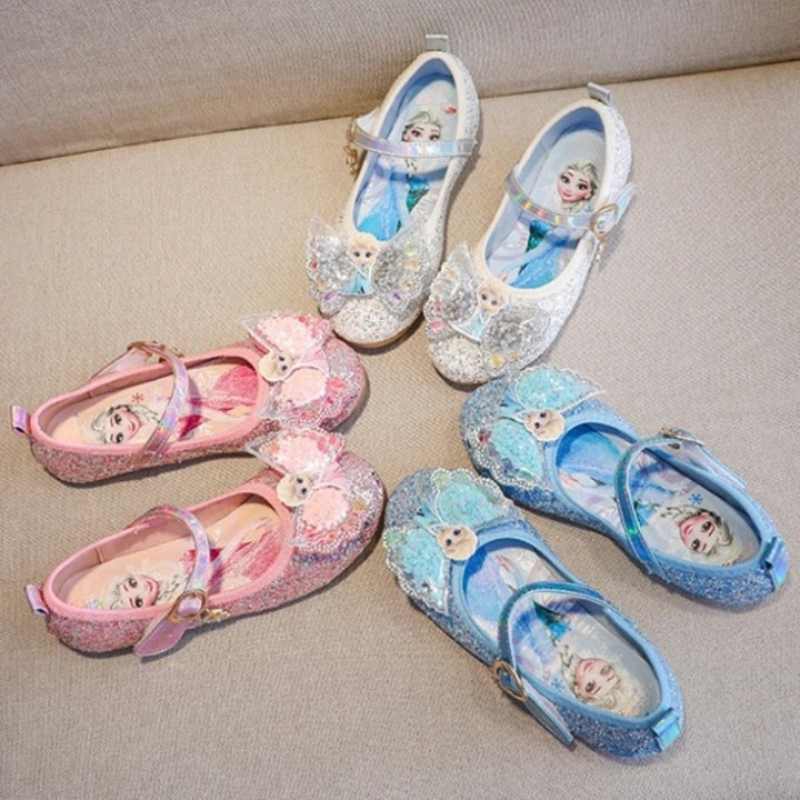Prinses Elsa glanzende strikschoenen
