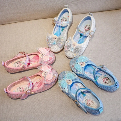 Prinses Elsa glanzende strikschoenen