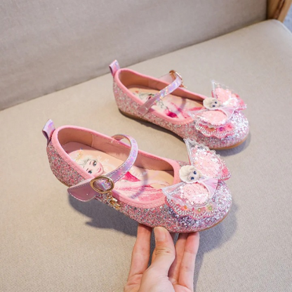 Prinses Elsa glanzende strikschoenen