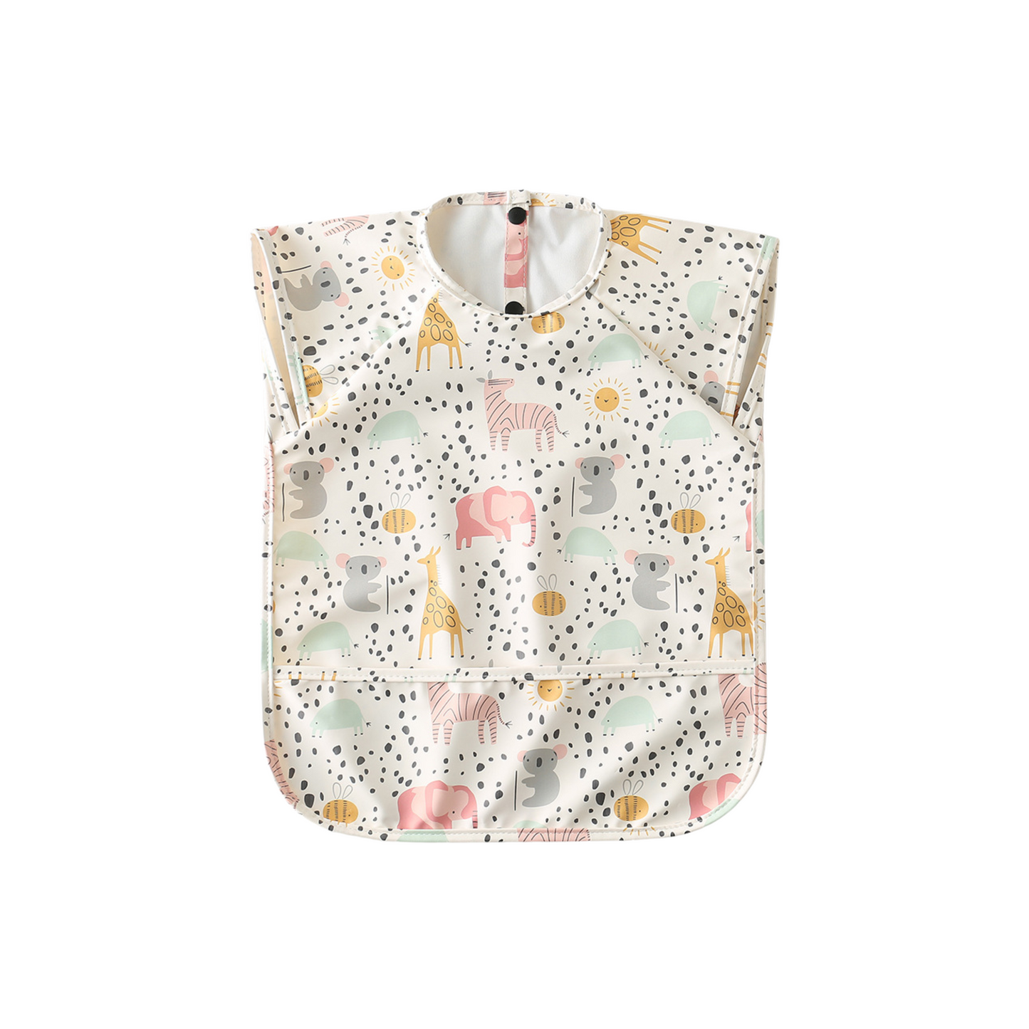 Waterdichte babyslab met korte mouwen en lange mouwen in Spot the Koala-stijl