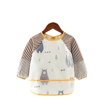 Baby schort met lange mouwen en smokwerk, Woodlands