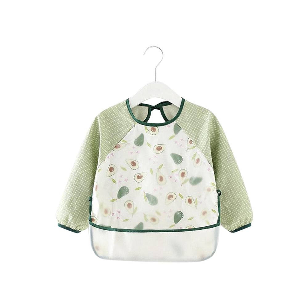 Baby schort met lange mouwen, schort, slabbetje en avocado's