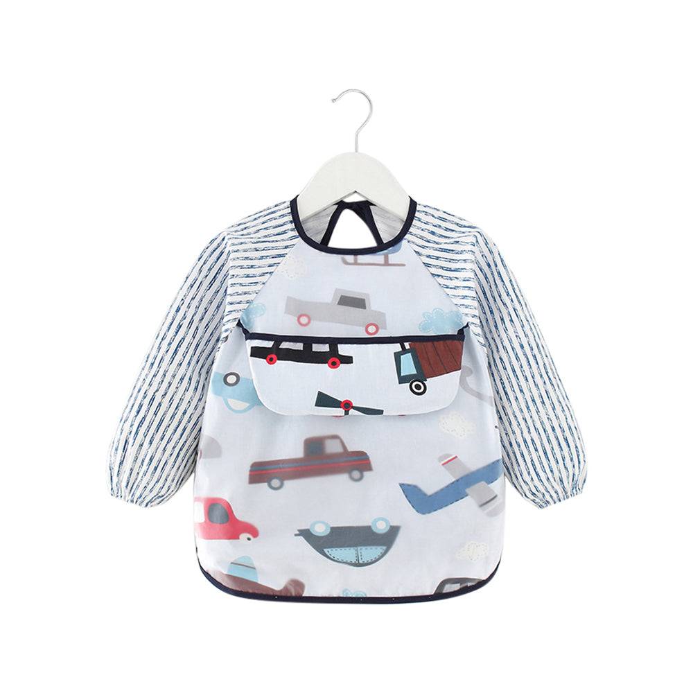 Baby schort met lange mouwen en smokwerk, Woodlands