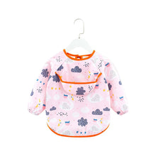 Baby schort met lange mouwen, schort, slabbetje, betoverde zwanen