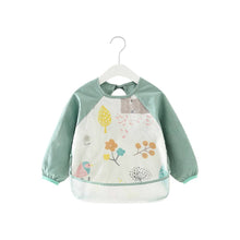 Baby schort met lange mouwen, schort, slabbetje, tuinvogel