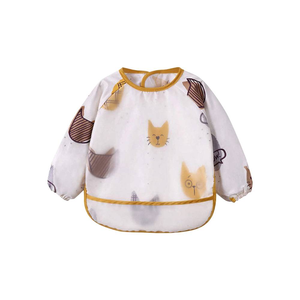 Baby schort met lange mouwen en slabbetje Meow Meow
