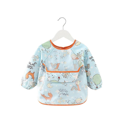 Baby schort met lange mouwen en smokwerk, Woodlands