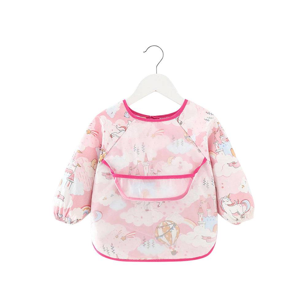 Baby schort met lange mouwen, schort, slabbetje, boswezens