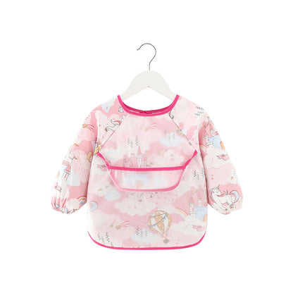 Baby schort met lange mouwen en smokwerk, Woodlands