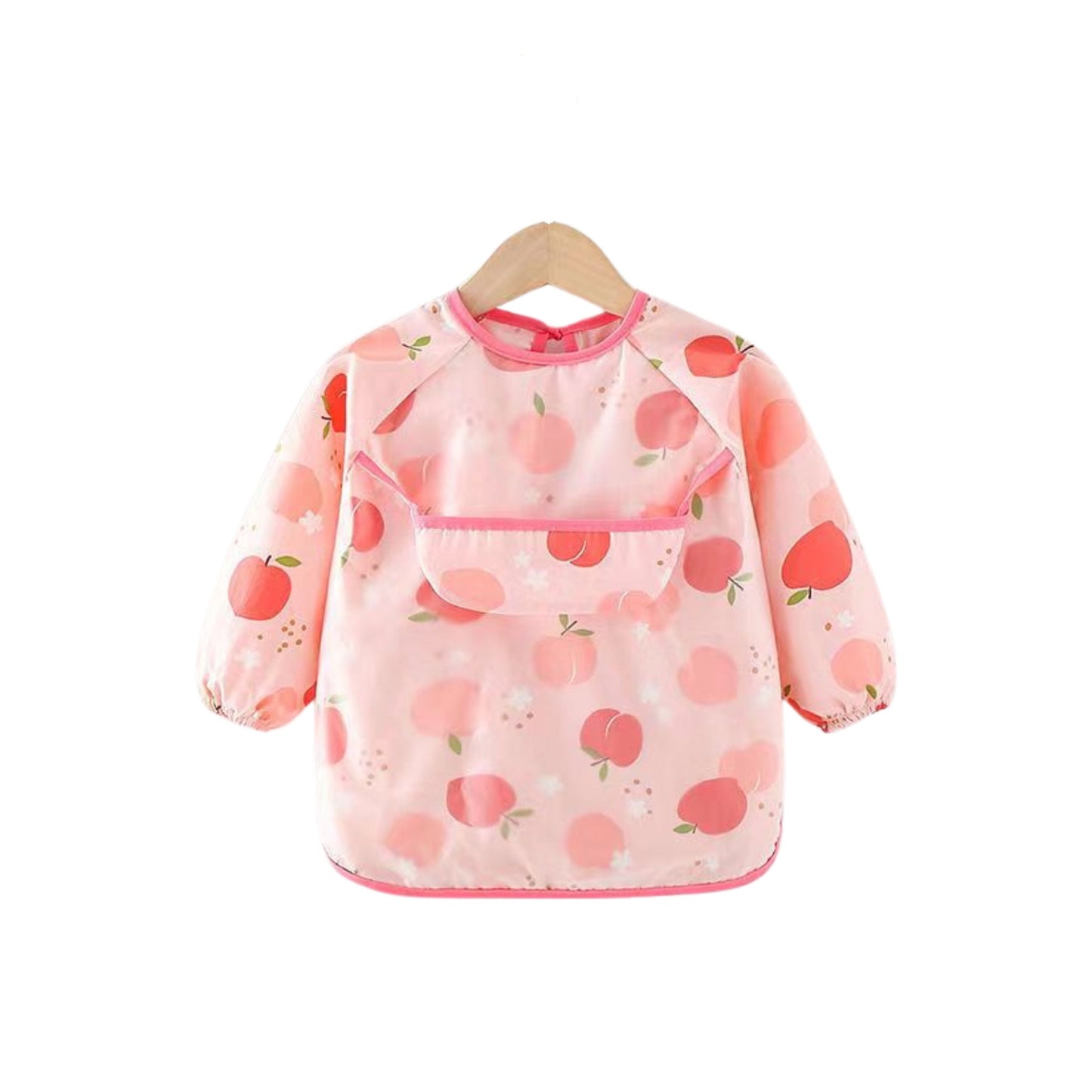 Baby schort met lange mouwen en smokwerk, Woodlands