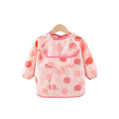 Baby schort met lange mouwen en smokwerk, Woodlands