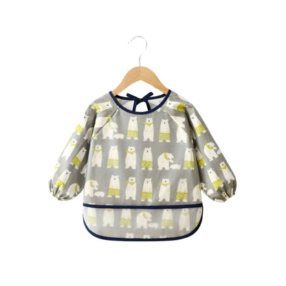 Baby schort met lange mouwen en smokwerk, Woodlands