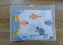 Baby schort met lange mouwen en smokwerk, blauw bos, V2