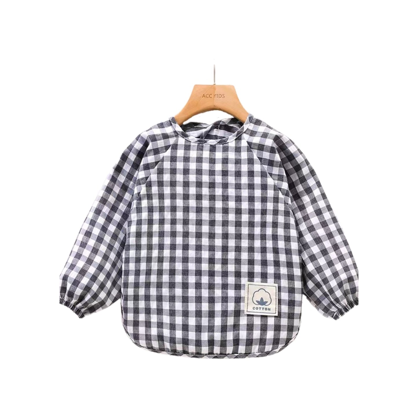 Baby schort met lange mouwen, schort, slabbetje, boswezens