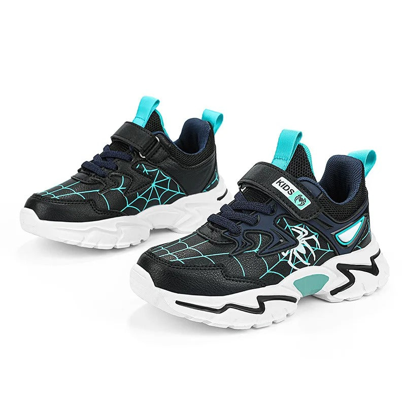 Hardloopschoenen met spinnenprint