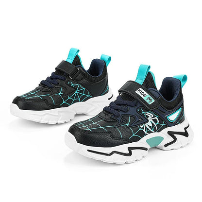 Hardloopschoenen met spinnenprint