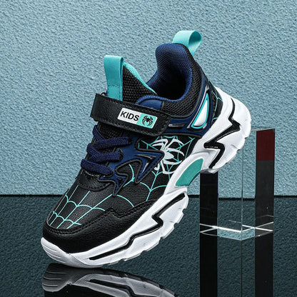 Hardloopschoenen met spinnenprint