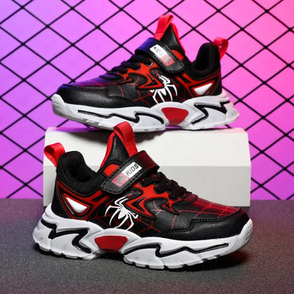 Hardloopschoenen met spinnenprint