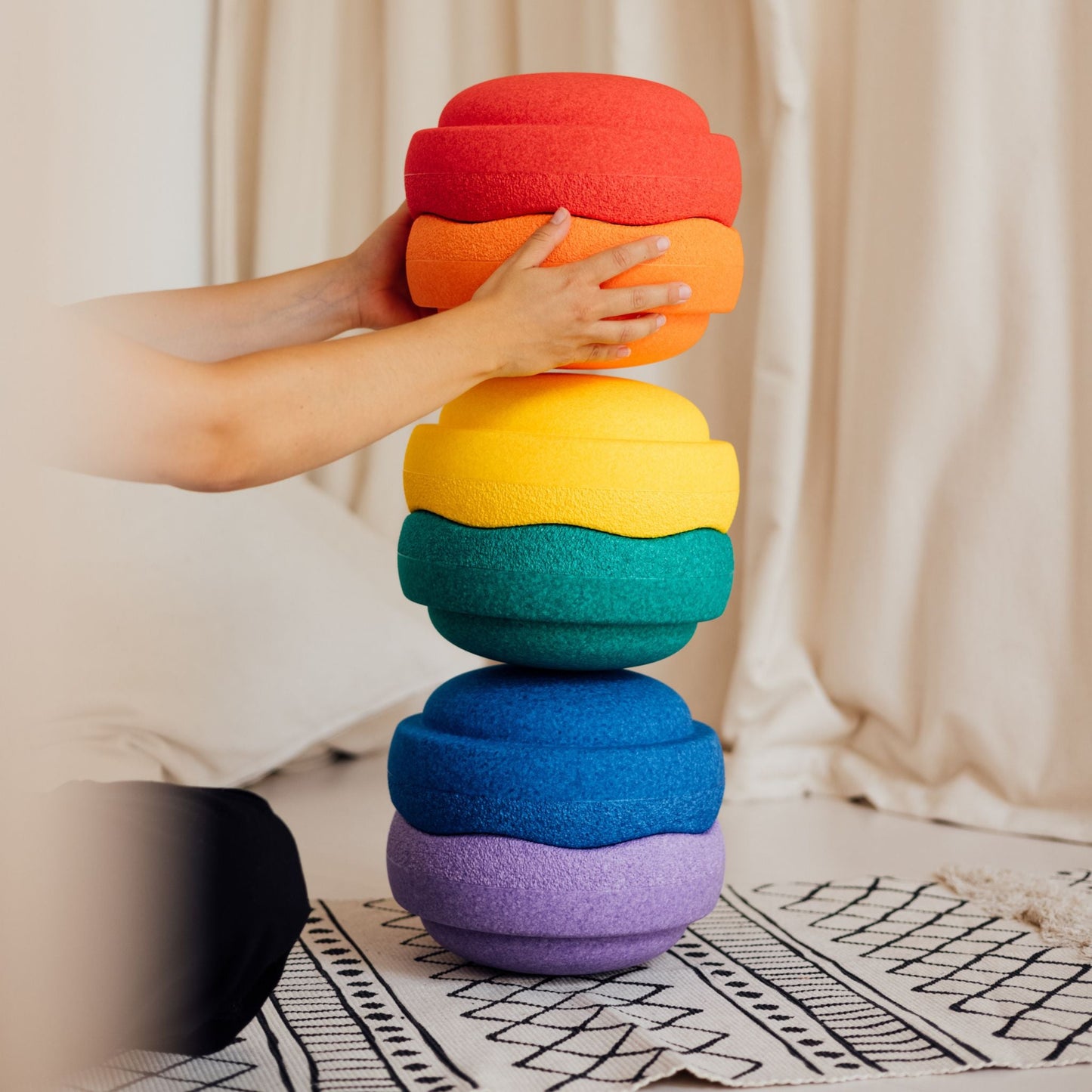 Stenenset van 6 - Regenboog