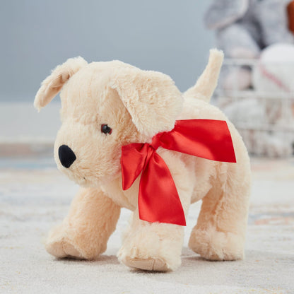 Zonnig geel labrador puppy knuffeldier