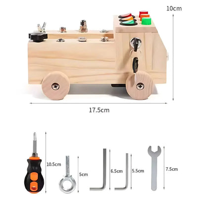 TruckNest – Montessori Holz-Bau- & Fahrspielzeug Ab 4 Jahren